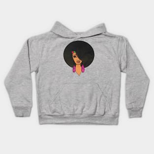 Beautiful Afro indian Women Sista Kids Hoodie